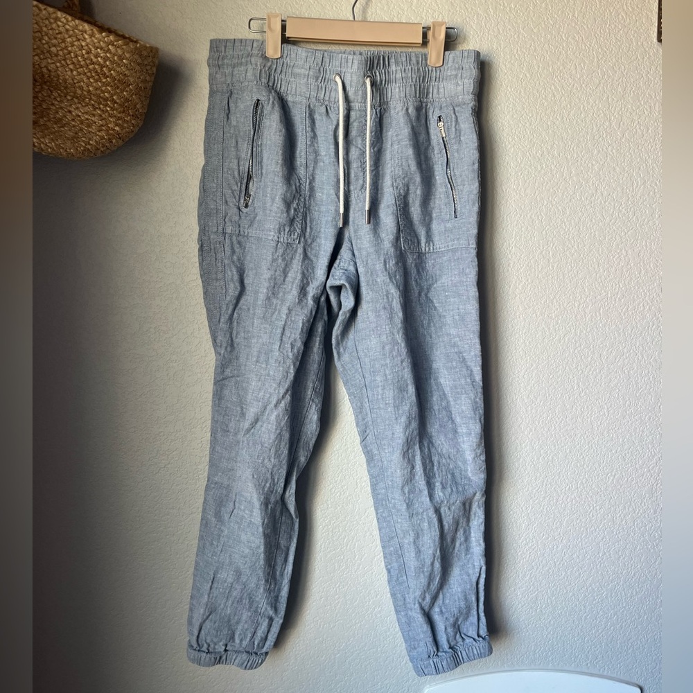 Athleta Chambray Cabo Linen Jogger